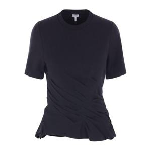 로에베 여성 블랙 반팔 티셔츠 S359Y22XA2 1100