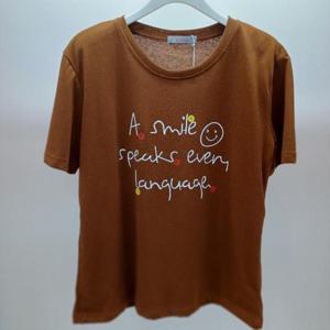 Latium HC06 얇고 시원한 스마일 피크 라운드 반팔 면티 T2531ts01C