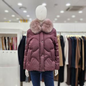 [조이너스]겨울 패딩 23신상 여우털100%누빔 오리털 숏 점퍼DW4W