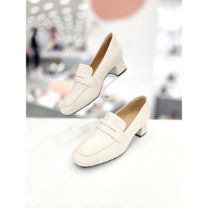 [탠디]심플 페니 블록힐 로퍼 X2HI50GH11 IVORY 2SA_OD