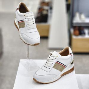 [탠디]X22016 여성 6cm 화이트 키높이 골드라인 캐주얼 스니커즈