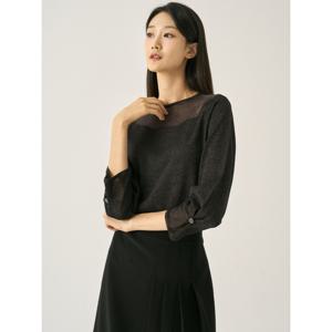 [지센][지센] [피어로즈] 갤럭시 홀가먼트 니트 LFKTN802_BK