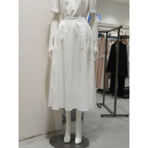 [KL][KL] 백 밴딩 A 라인 스커트 KWSKPG0100 (P003653285)