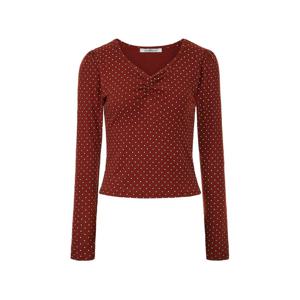 [포커스]도트 셔링 V넥 긴팔 티셔츠 PBBF5F1TS6520