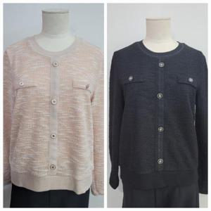 올리비아하슬러 DP01 메탈라운드 버튼 티셔츠 OHESTS201