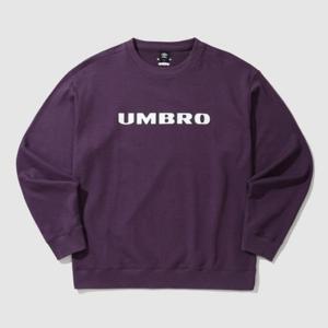 엄브로긴팔티 LQC UP323CFS92-DVI1 에센셜 빅레터링 맨투맨 DEEP VIOLET