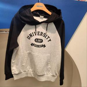 에스핏 HC23 래글런 배색 루즈 후드티셔츠 SJZ509FKHT34