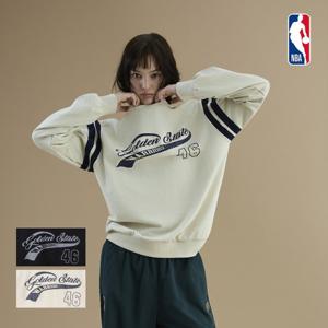 [엔비에이]남녀공용 GSW 스포티 레터링 간절기 루즈핏 맨투맨 N253TS021P