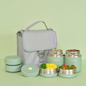 텀스 투고 보온도시락 4P/수능도시락/직장인도시락통