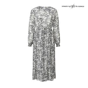 [나인식스뉴욕(영캐릭터)]프린팅 하프 플리츠 스트링 원피스 NP9OP003M0