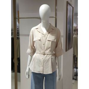 [에꼴드파리]MARIO볼륨 소매 페플럼 블라우스 10ARB45WBAM10A