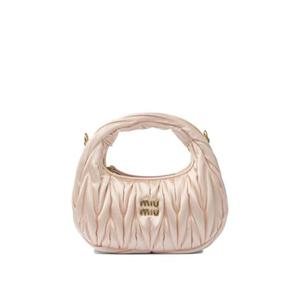 미우미우 여성 연핑크 Wander 미니 토트백 5BP0782BD8F0615 V OLO