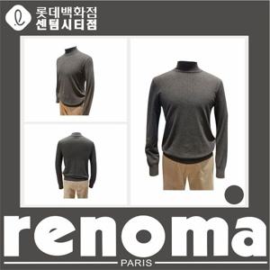 [레노마캐주얼][25년FW]남성티셔츠 기본 반목폴로 니트 티셔츠(다크그레이) RRCIKT93A