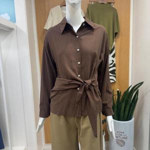 클리지 DP01 허리 라인 묶음 셔츠 CP6WBL34