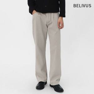 빌리버스 남성 세미와이드 피그먼트 긴바지 스트레이트핏 팬츠 BSLP002
