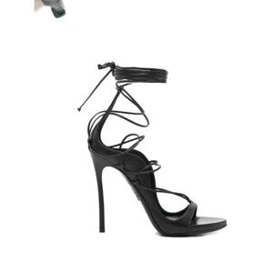 디스퀘어드 여성 블랙 앵클스트랩 힐 HSW0258 189000012124