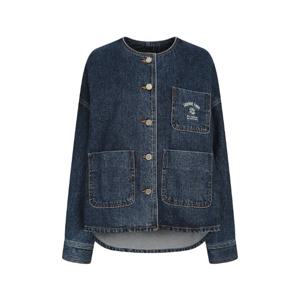 [제이제이 지고트]라운드넥 패치 포켓 데님 재킷GM8A0JKR2