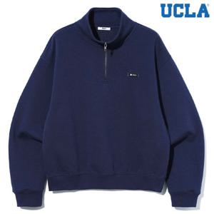 [유씨엘에이]남녀공용 데일리 스몰로고 하프집업 맨투맨 2컬러 UB9LT37