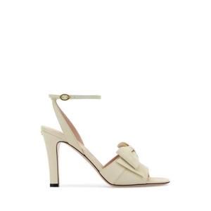 발렌티노 가라바니 여성 아이보리 가죽 플랫폼 샌들 7W2S0MA6DDT 098