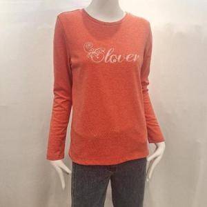 올리비아하슬러 HC04 슬림 실루엣으로 라운드 원포인트 티셔츠 OHESTS902