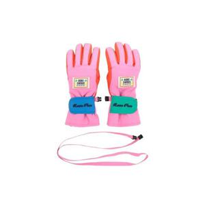 보보쇼즈 여아 연핑크 로고 패딩 장갑 B225AI045K_561