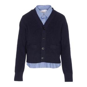 사카이 버튼 프런트 스트라이프 셔츠 가디건 2508170239