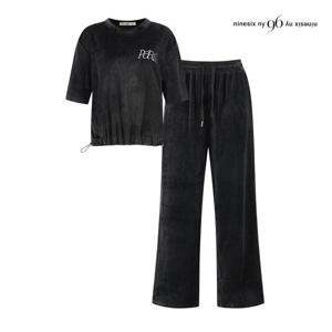 나인식스뉴욕  벨벳 자수 트레이닝 셋업 (NP9ST005M0)