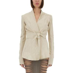 릭오웬스   여성 가죽 자켓 SS25 RP01E7700LBA41 5606832 IVORY