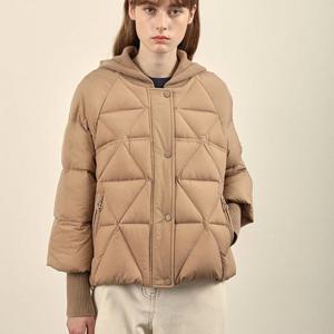 [올리비아로렌]MARIO니트 후두 덕다운VOCKD4W9341