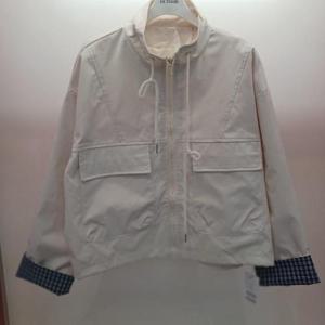 Latium HC06 숏짧은 크롭 구김없고 팔뚝품편한 집업 차이나하이넥카라 소매롤업 가을 점퍼 T2533jp08B