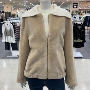 SOUP sh06 니트카라 페이크퍼 무스탕 숏자켓 ABXMU26