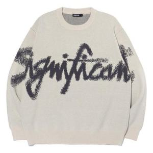 리트머스 HC12 스트릿 레터링 자카드 니트 LP9SU936-098