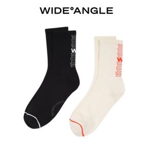 [와이드앵글]WG 남성 로고 플레이 크루삭스 WMU23S05