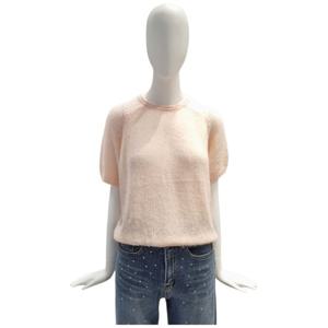 [페이지플린]라운드넥 부클 반팔 니트 F5CKN401