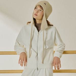 [르꼬끄공식] 여성 루즈핏 벨듀로이 하이넥 집업 QQ422OFTO3