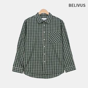 빌리버스 남성 체크남밤 간절기 루즈핏 캐주얼 셔츠 가을 남방 아우터 BOP175