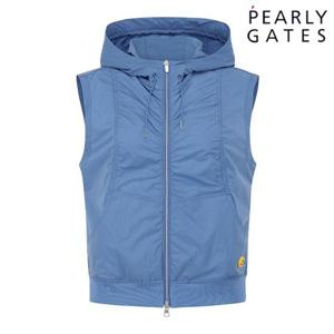 파리게이츠 (521E3JV101) 여성 백 메쉬 셔링 절개선 후드 베스트