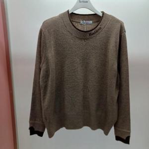 Latium HC06 부드럽고 신축성 좋은 이중컬러넥 깔끔한 무지 패션 라운드 니트티 T2541sw05B