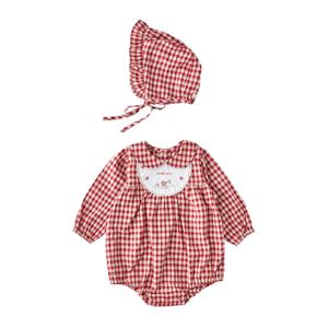 [밍크뮤](RD)노르딕체크SET바디슈트  35A13-604-11