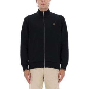 프레드페리 남성 블랙 짚업 스웨트셔츠 FPJ132755_102