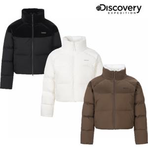 디스커버리 25FW/여성 올리브 크롭 글로우 다운 숏패딩 DWDJ95056-DXNW