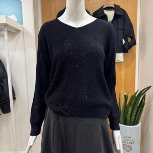 클리지 DP01 보트 넥 트윙클 골지 니트 CP8WKT28