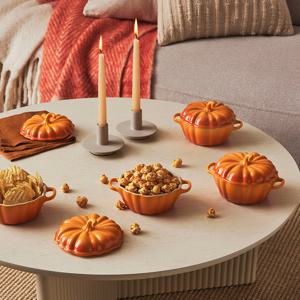 [르크루제] 스톤웨어 미니호박 350ml-마로니에