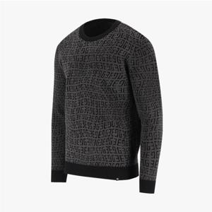 [엘르골프]24년 남성 가을 전판 로고 자카드 라운드 스웨터[6K53302]