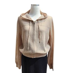 [쥬크]크로쉐 집업 후드 가디건       Z253KSL014