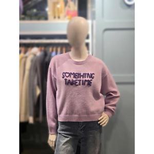 클리지 세이브존03 클리지 레터링 라운드넥 니트 AGCP8WKT11A