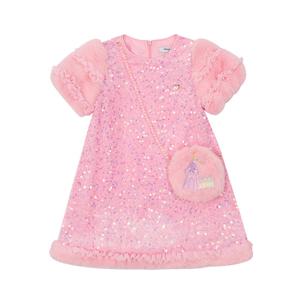 [프렌치캣(백)]PK 스팽클 벨벳 원피스 (Q46DBO070)