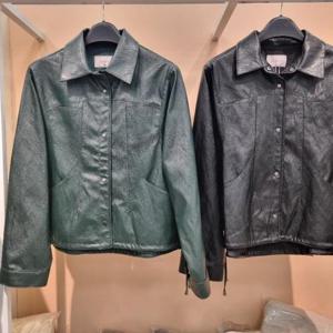 라티움 HC34 가볍고 부드러운 스텐카라 짧은숏 레더페이크 가죽자켓 T2554jk02