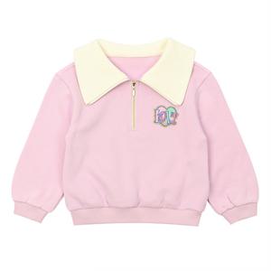 [티파니(백)]연보라 카라 배색 맨투맨(T35KKT090)