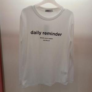 Latium HC06 국내생산 스판 얇고 부드러운 저지원단 라운드 데일리 영문 티셔츠 T2541ts03W